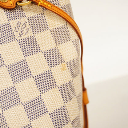 Louis Vuitton Neverfull MM, White, Canvas, tote