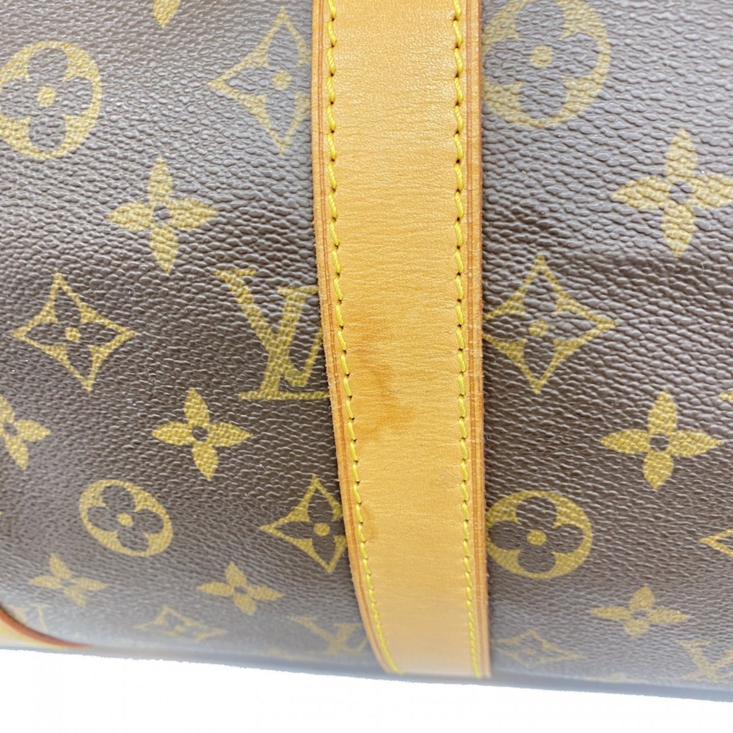 Louis Vuitton Keepall 45, Brown, Canvas, travel