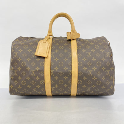 Louis Vuitton Keepall 45, Brown, Canvas, travel