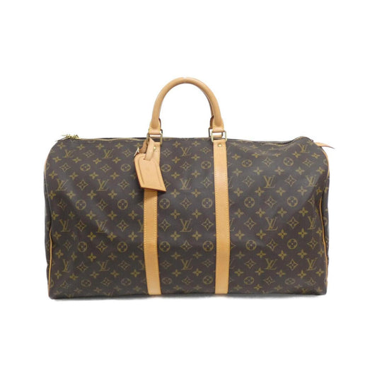 Louis Vuitton Keepall 55, Brown, Canvas, travel