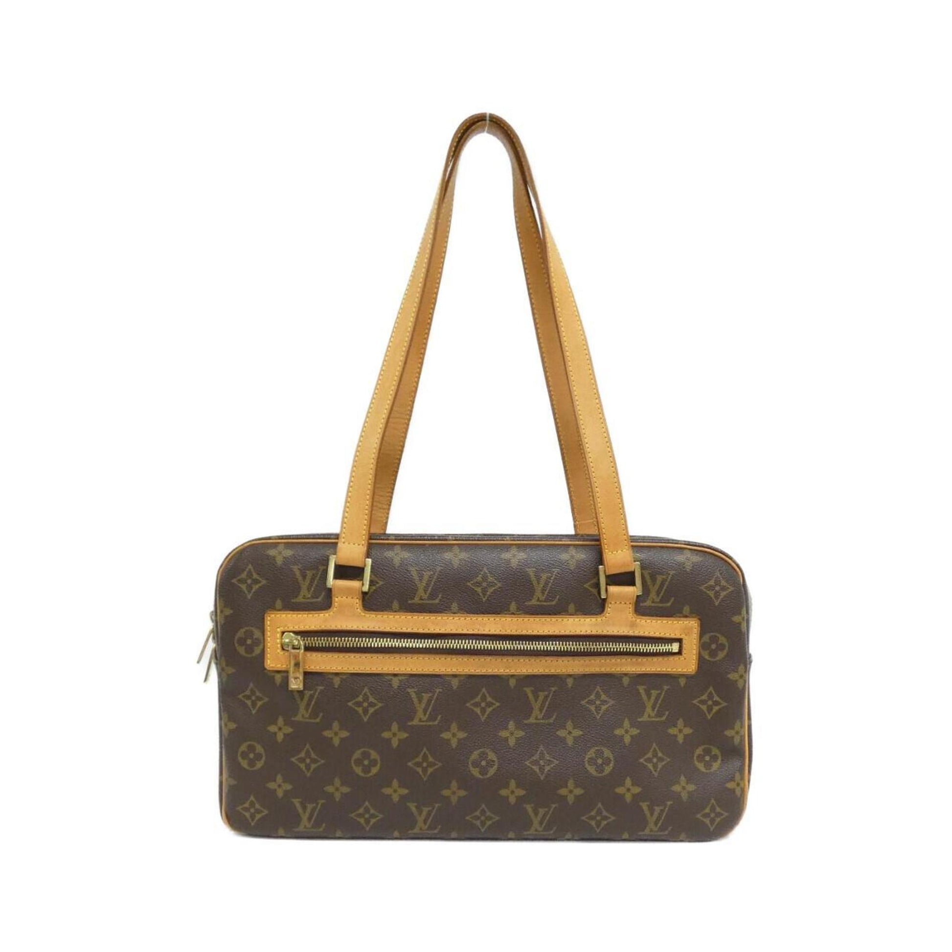 Louis Vuitton Cite, Brown, Canvas, shoulder
