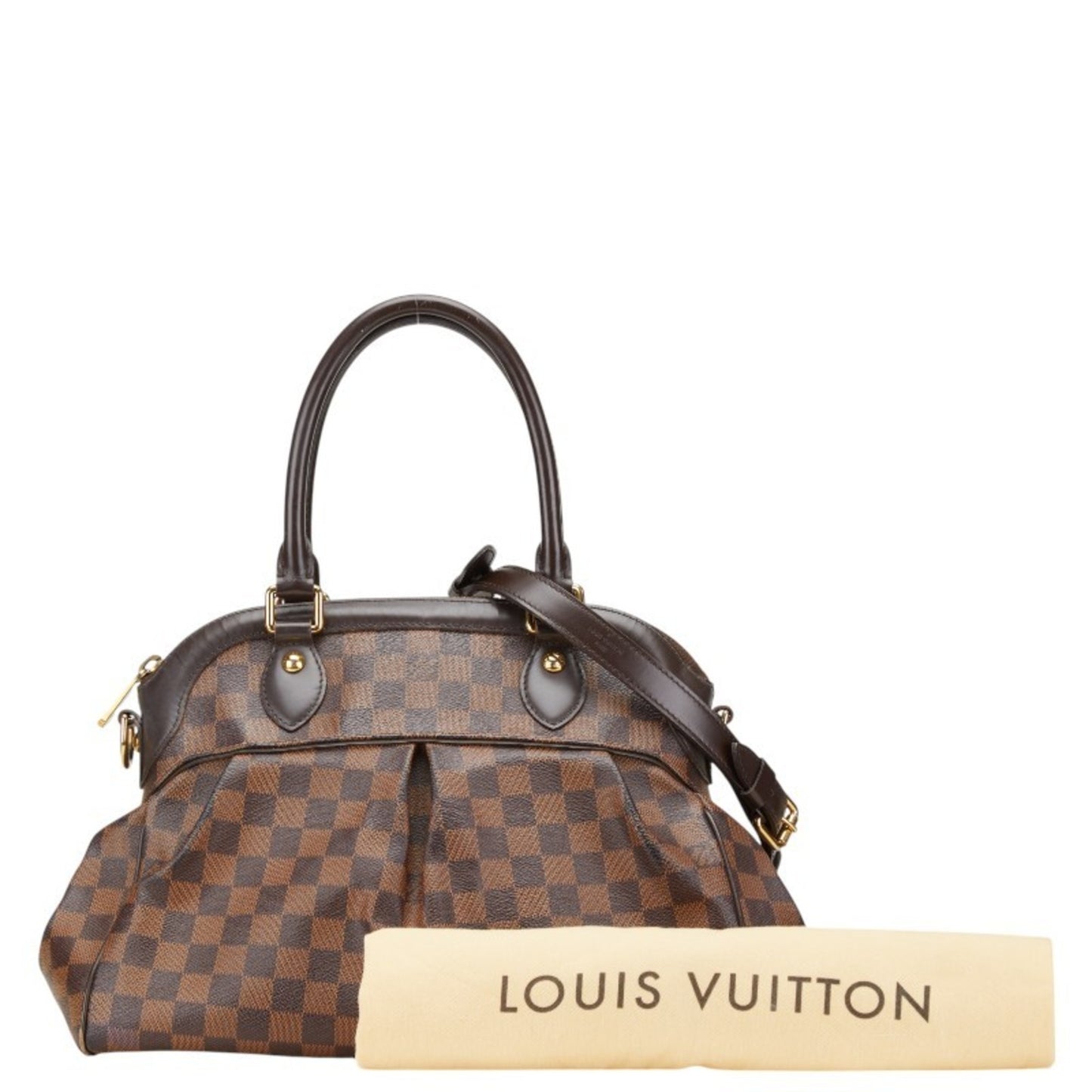 Louis Vuitton Trevi, Brown, Canvas, handbag
