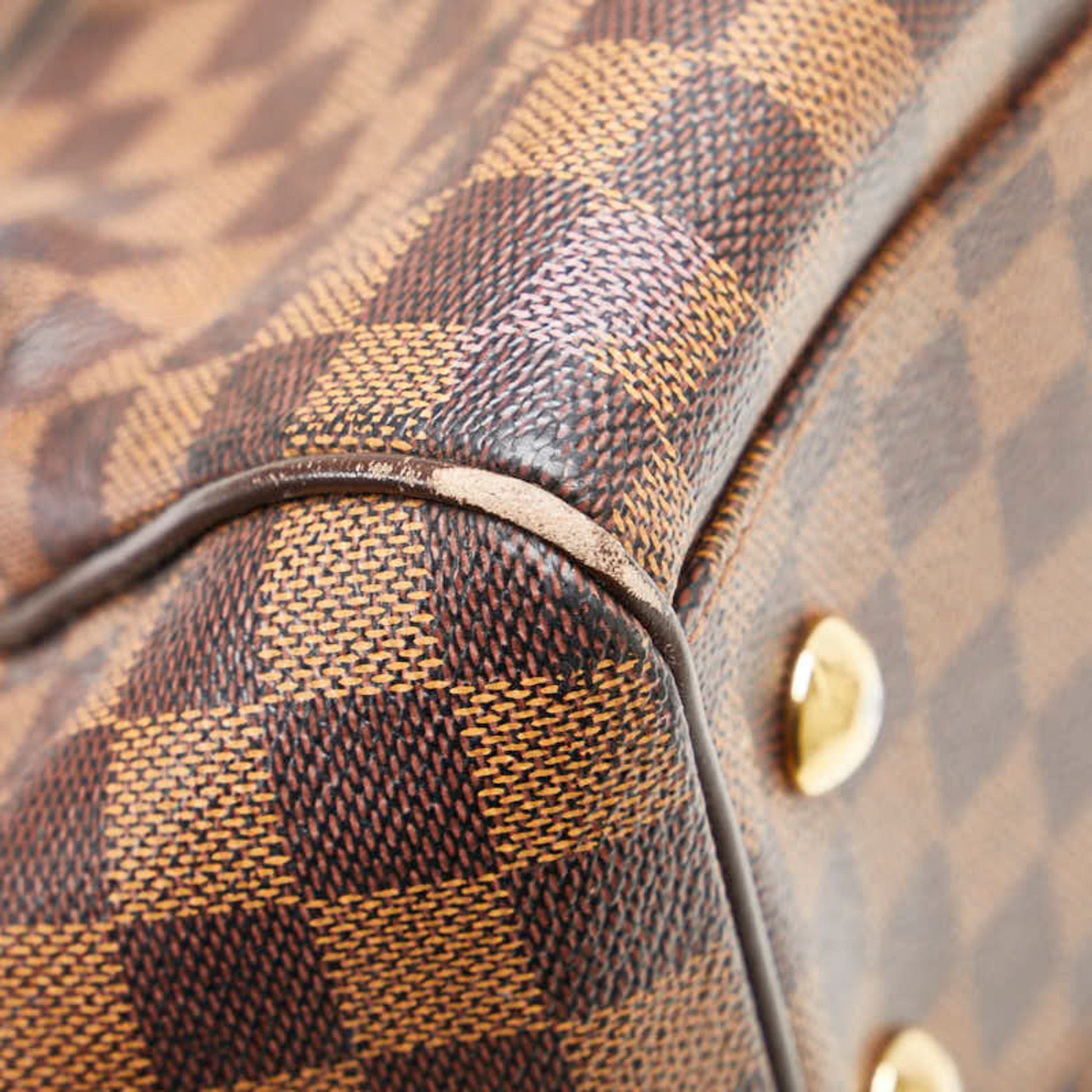 Louis Vuitton Trevi, Brown, Canvas, handbag