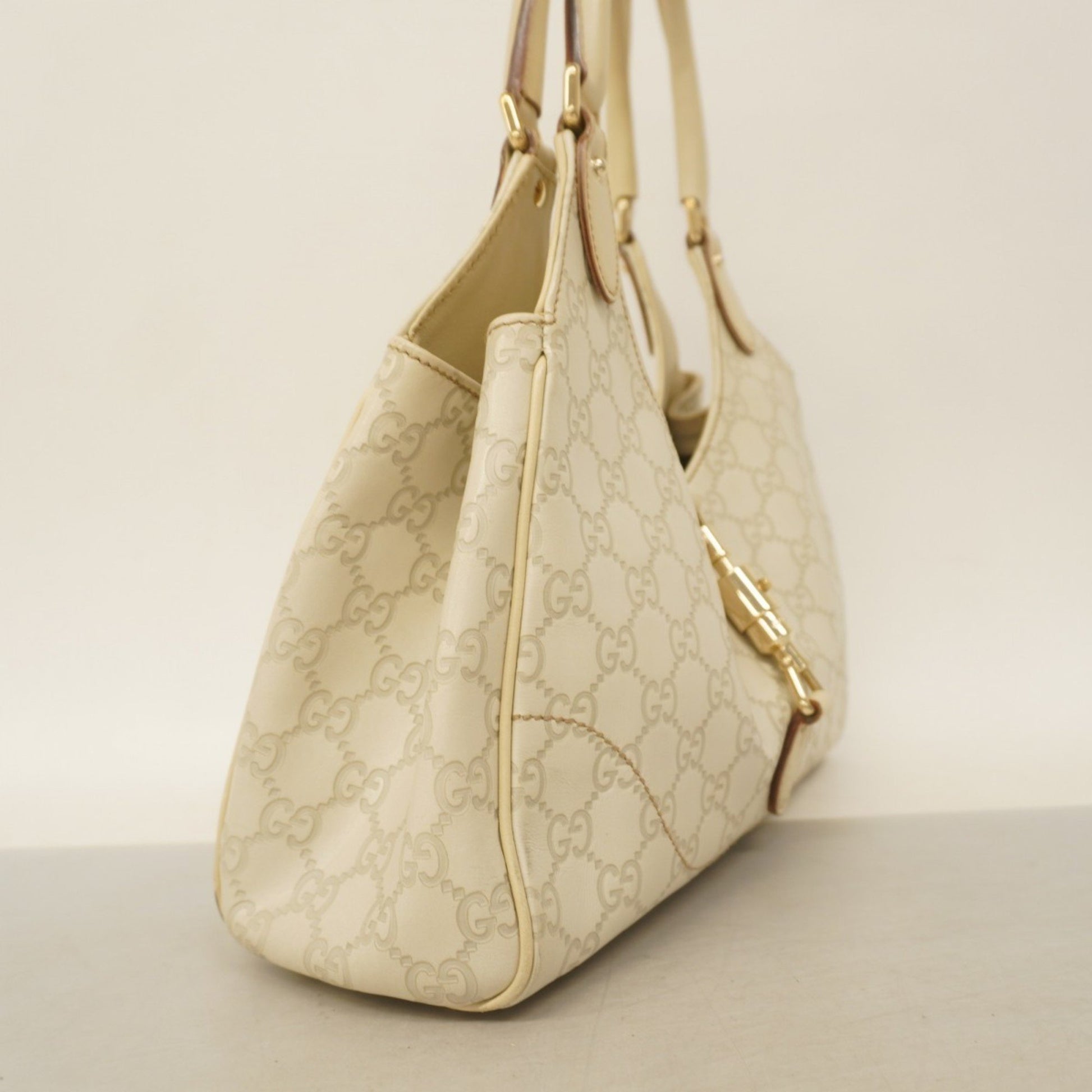 Gucci Jackie, Beige, Leather, shoulder