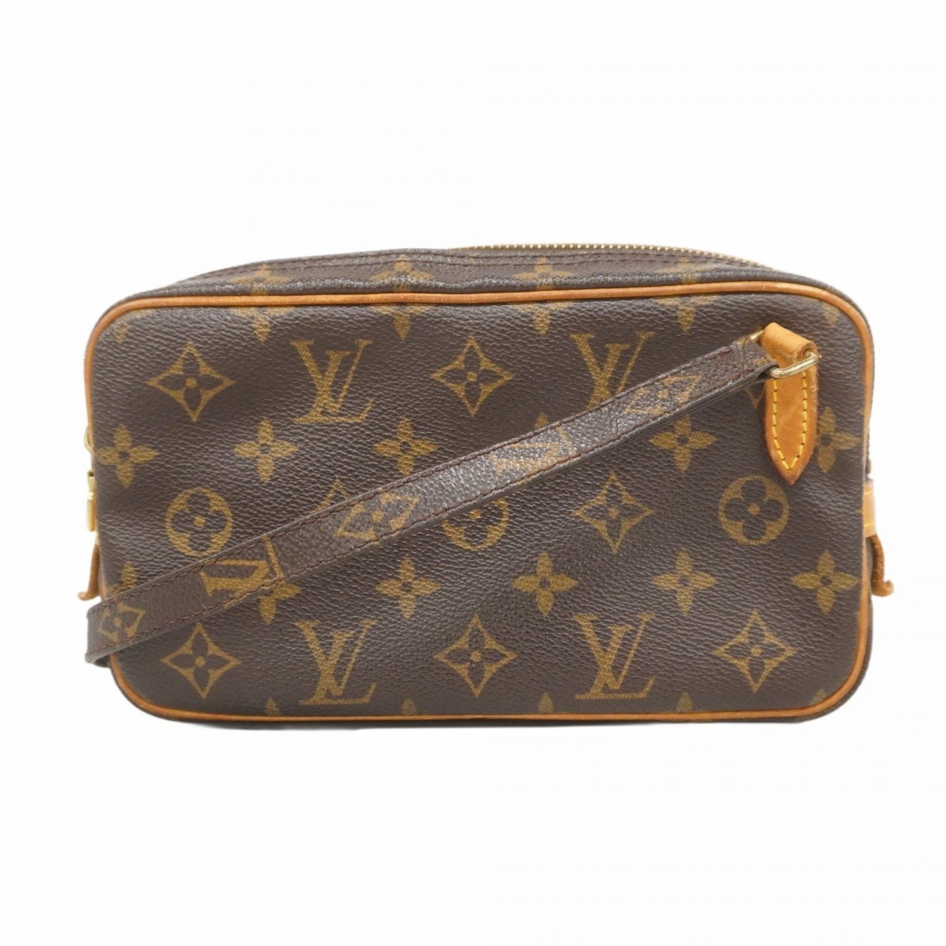 Louis Vuitton Marly, Brown, Canvas, shoulder