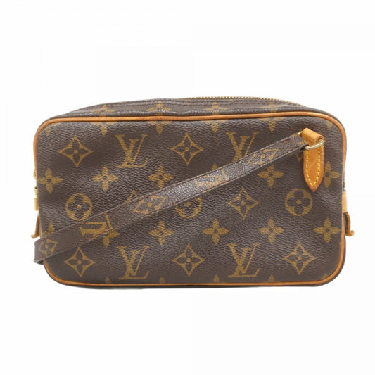 Louis Vuitton Marly, Brown, Canvas, shoulder