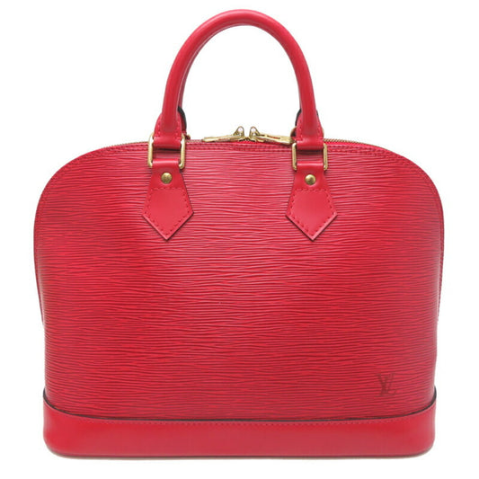 Louis Vuitton Alma, Red, Leather, handbag