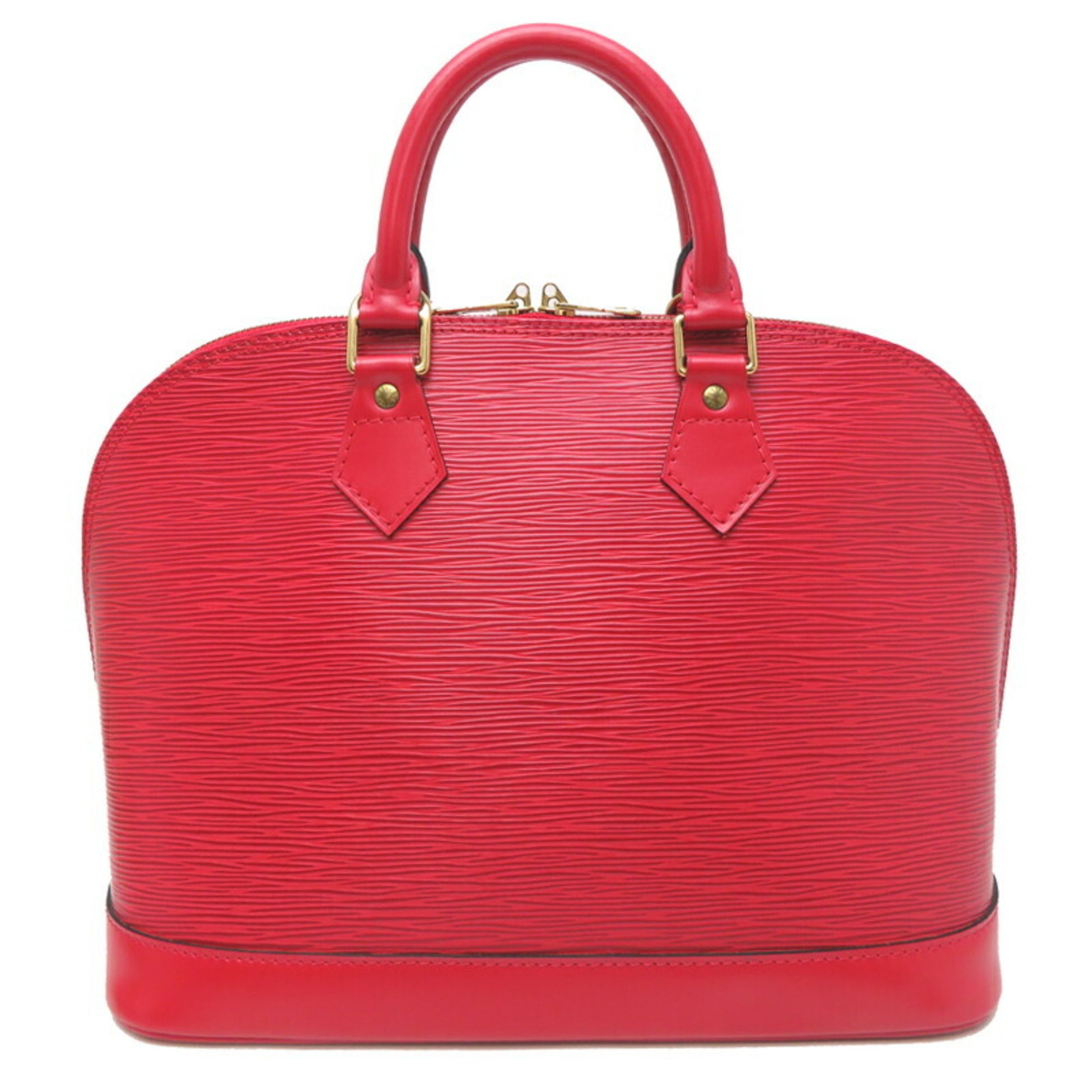 Louis Vuitton Alma, Red, Leather, handbag