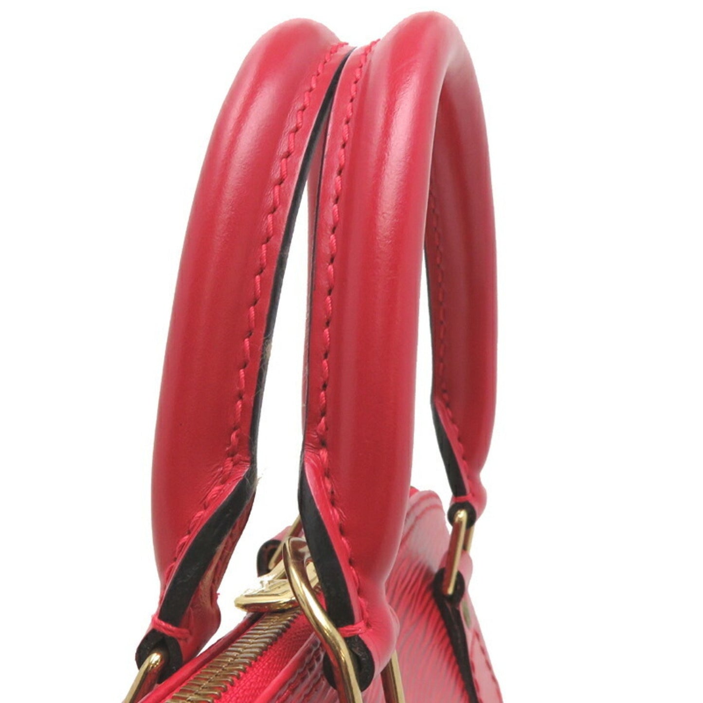 Louis Vuitton Alma, Red, Leather, handbag