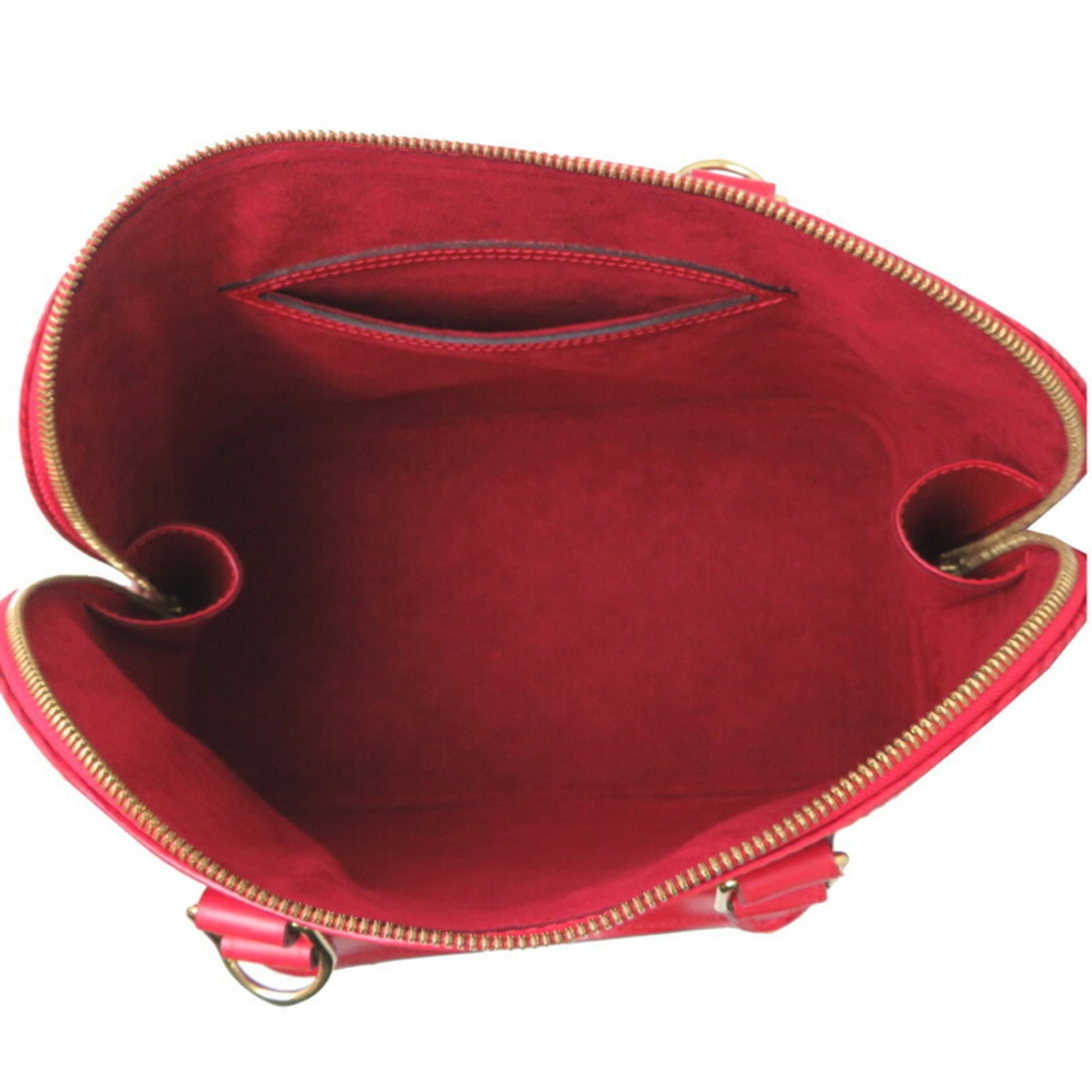Louis Vuitton Alma, Red, Leather, handbag