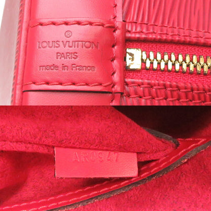 Louis Vuitton Alma, Red, Leather, handbag
