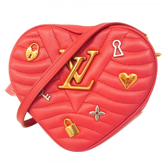 Louis Vuitton New Wave, Red, Leather, shoulder
