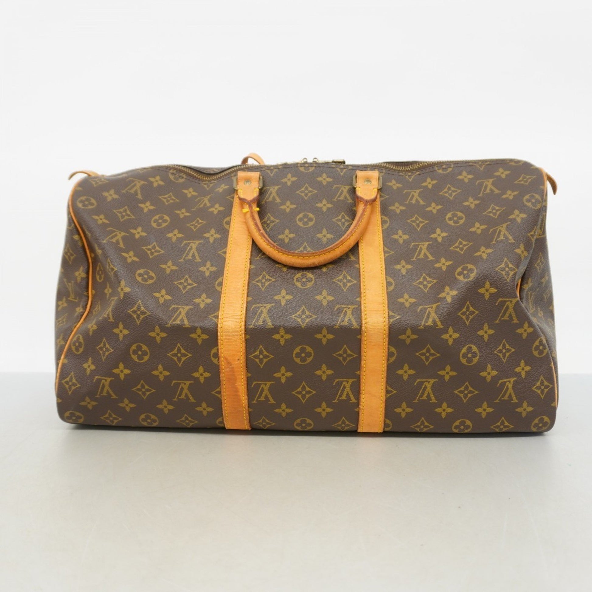 Louis Vuitton Keepall 50, Brown, Canvas, travel