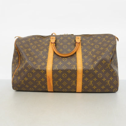 Louis Vuitton Keepall 50, Brown, Canvas, travel