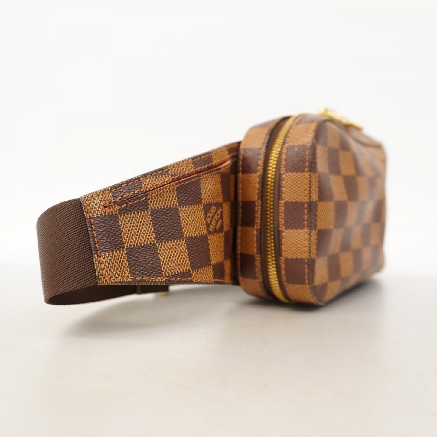 Louis Vuitton Geronimo, Brown, Canvas, shoulder