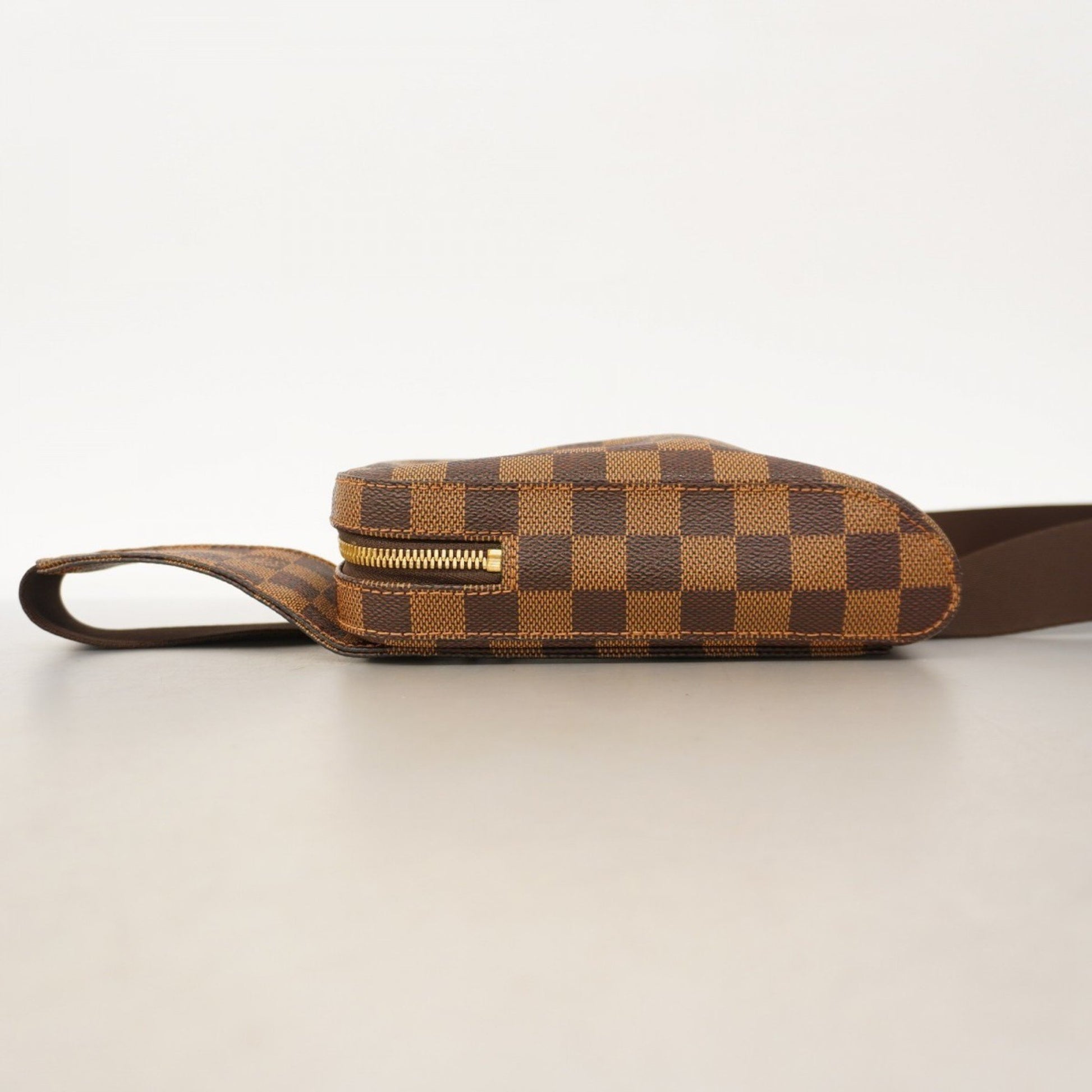 Louis Vuitton Geronimo, Brown, Canvas, shoulder