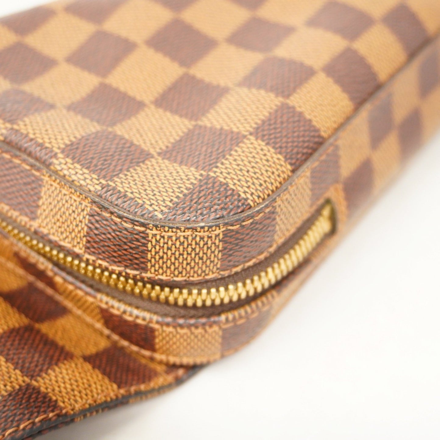 Louis Vuitton Geronimo, Brown, Canvas, shoulder
