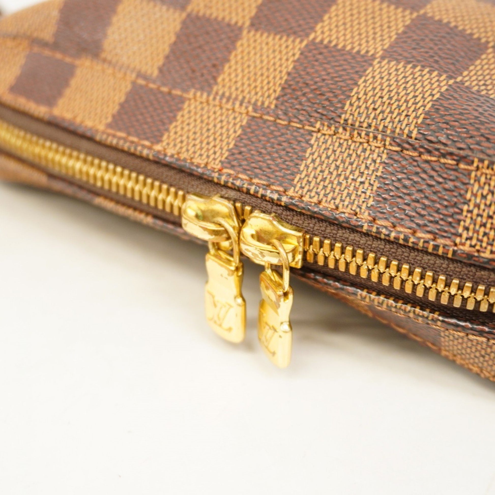 Louis Vuitton Geronimo, Brown, Canvas, shoulder