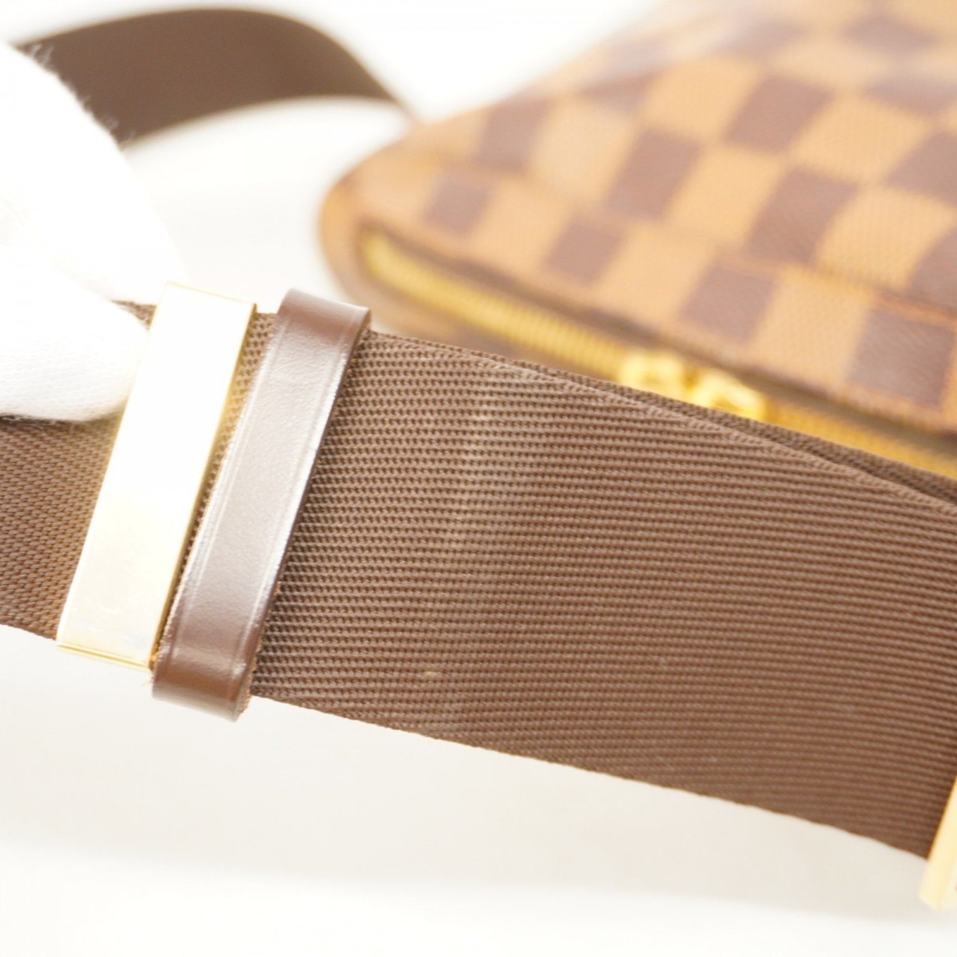 Louis Vuitton Geronimo, Brown, Canvas, shoulder