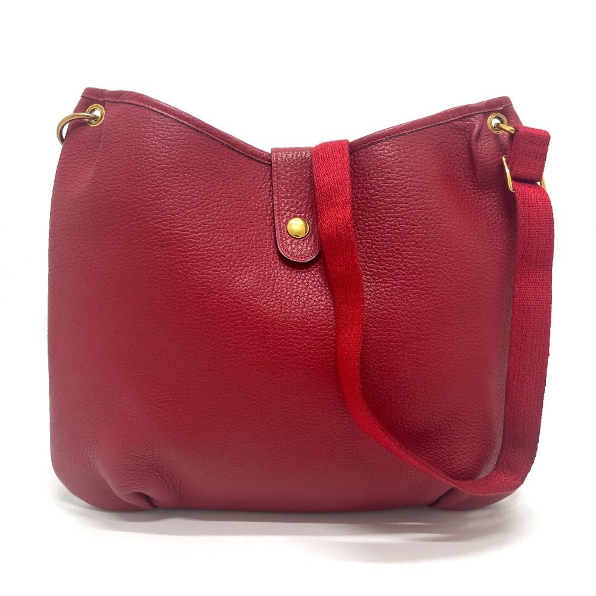 Hermès Rodeo, Red, Leather, shoulder