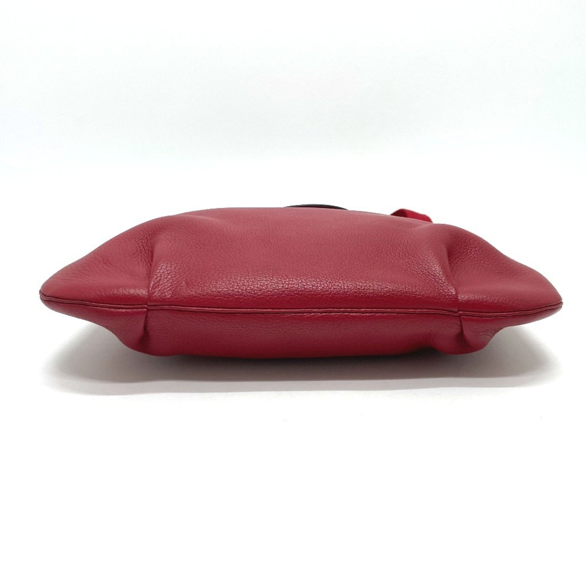Hermès Rodeo, Red, Leather, shoulder