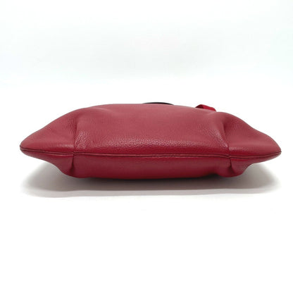 Hermès Rodeo, Red, Leather, shoulder