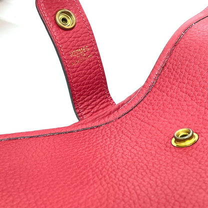 Hermès Rodeo, Red, Leather, shoulder
