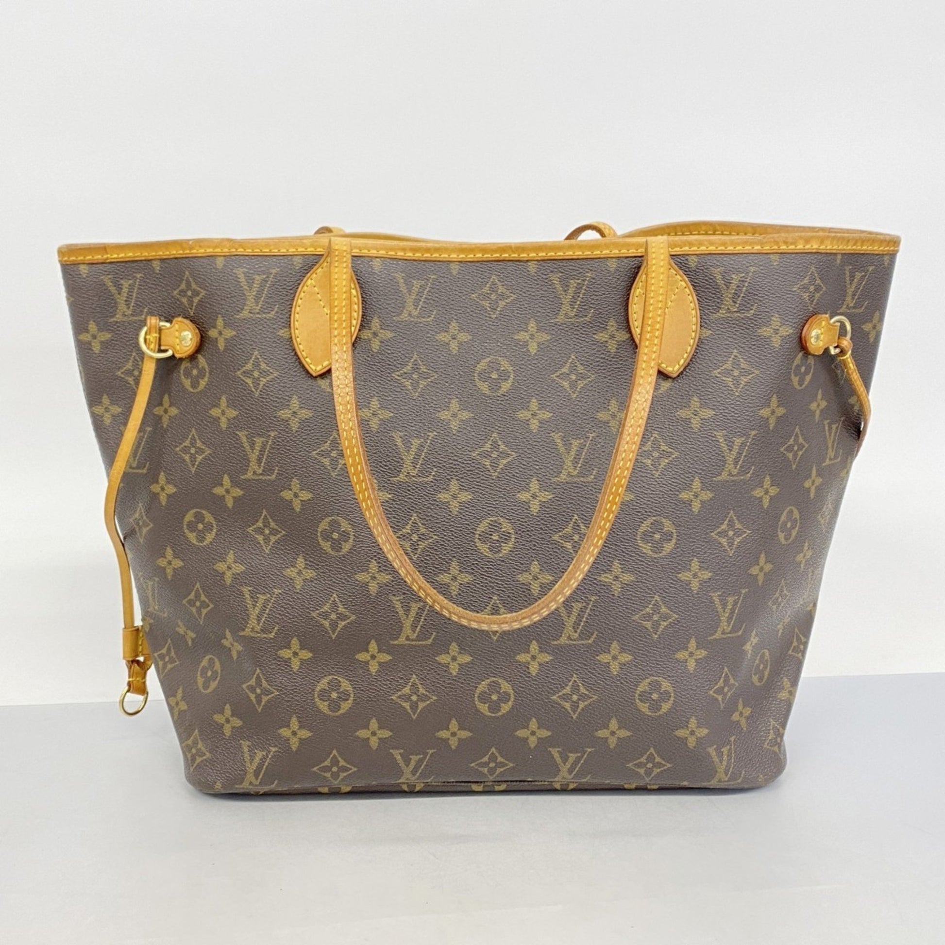 Louis Vuitton Neverfull MM, Brown, Canvas, tote