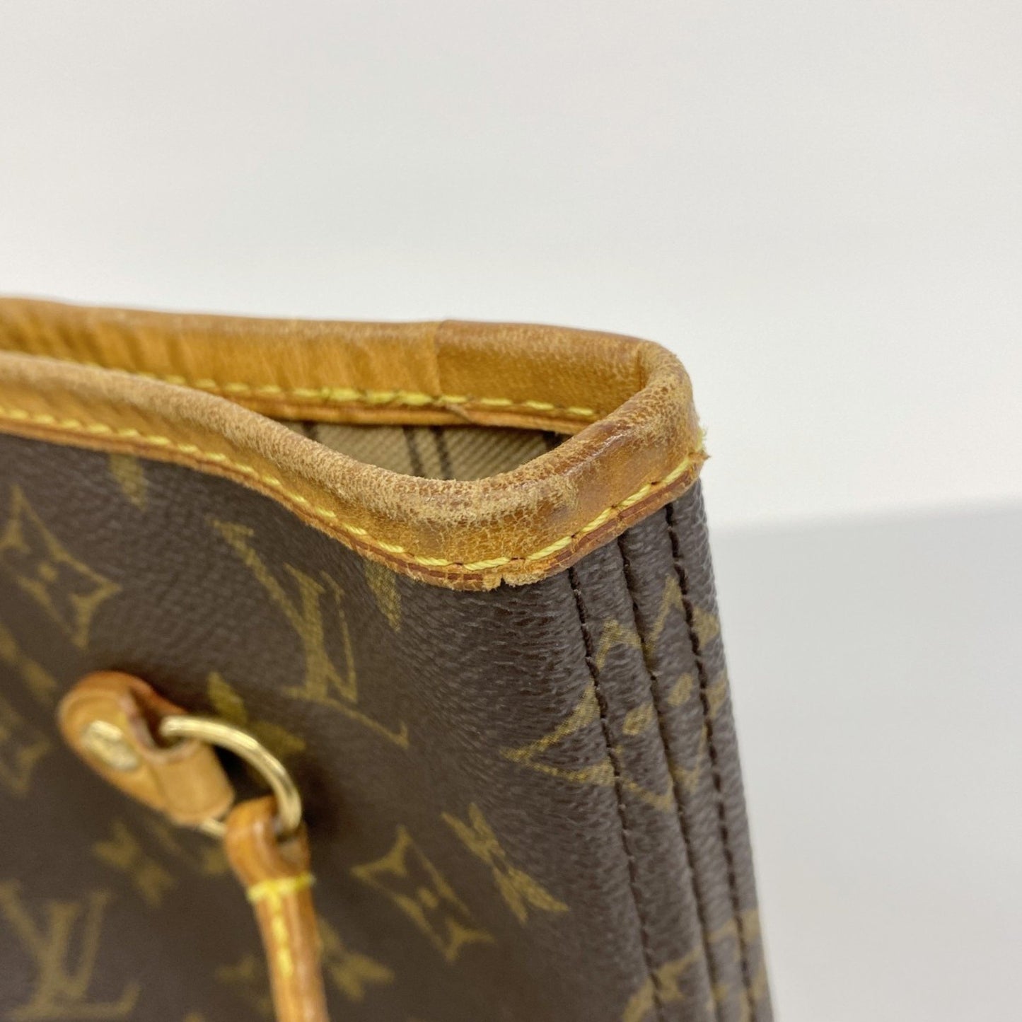 Louis Vuitton Neverfull MM, Brown, Canvas, tote