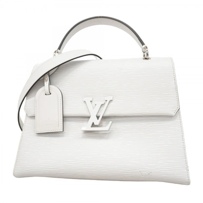Louis Vuitton Grenelle, White, Leather, handbag