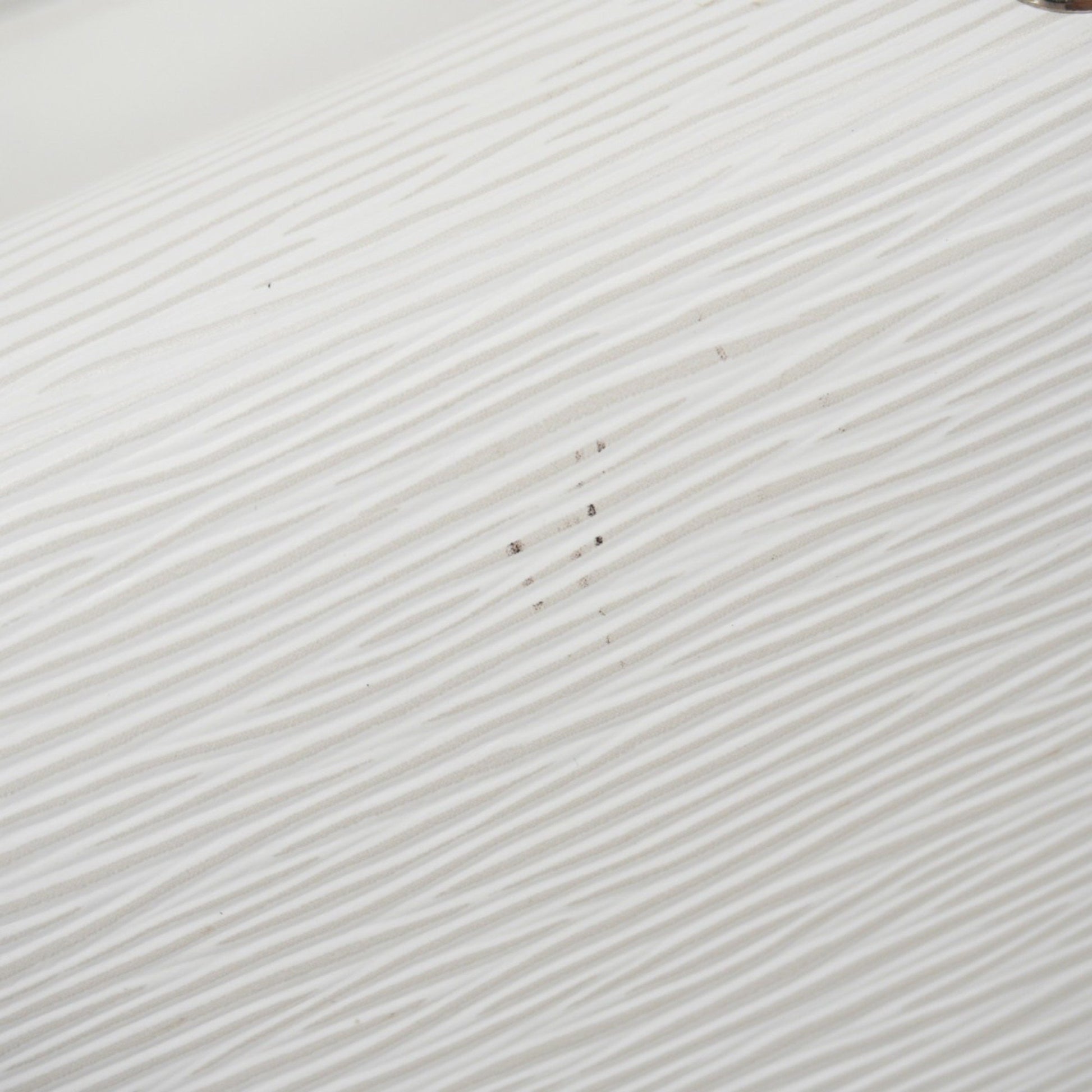 Louis Vuitton Grenelle, White, Leather, handbag
