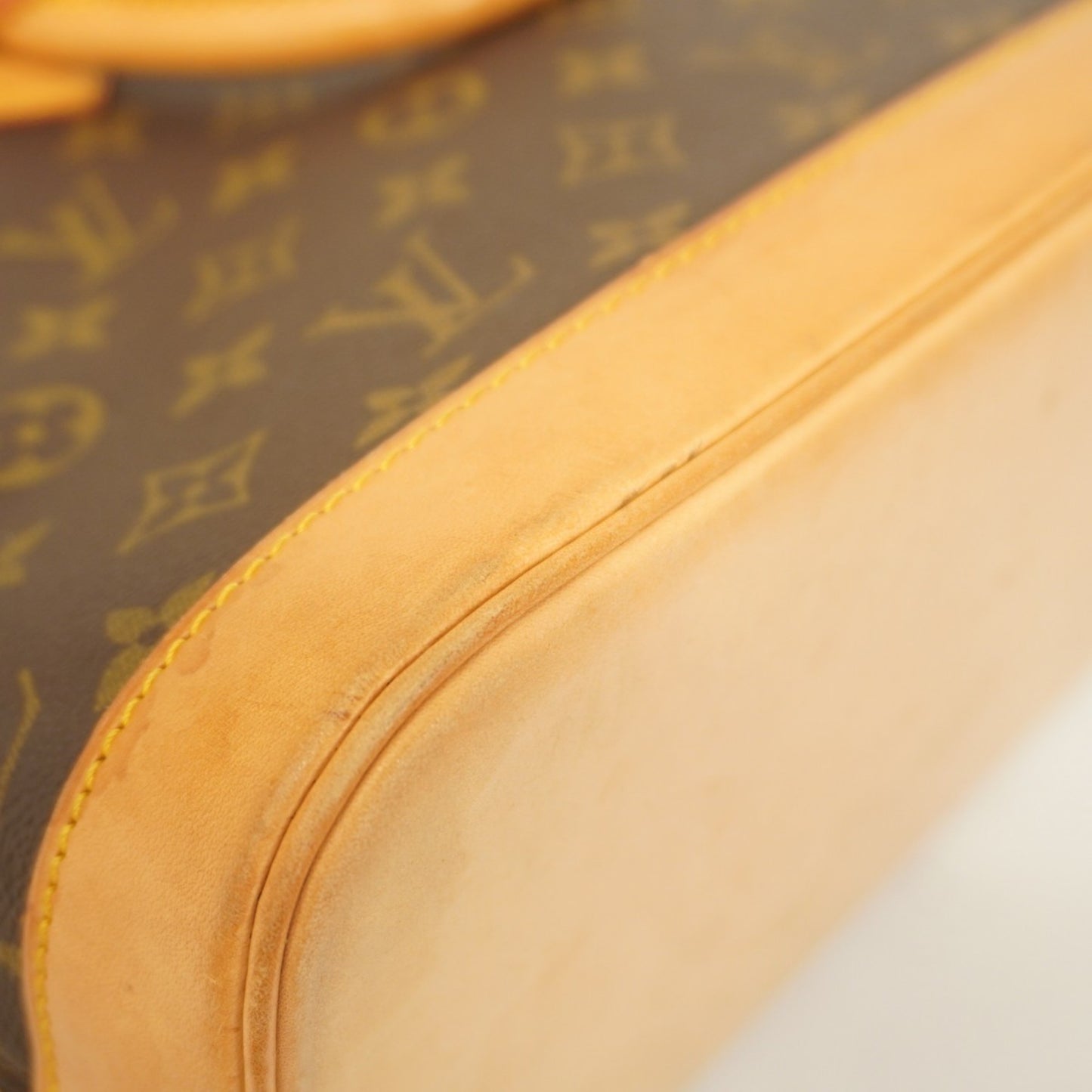 Louis Vuitton Alma, Brown, Canvas, handbag