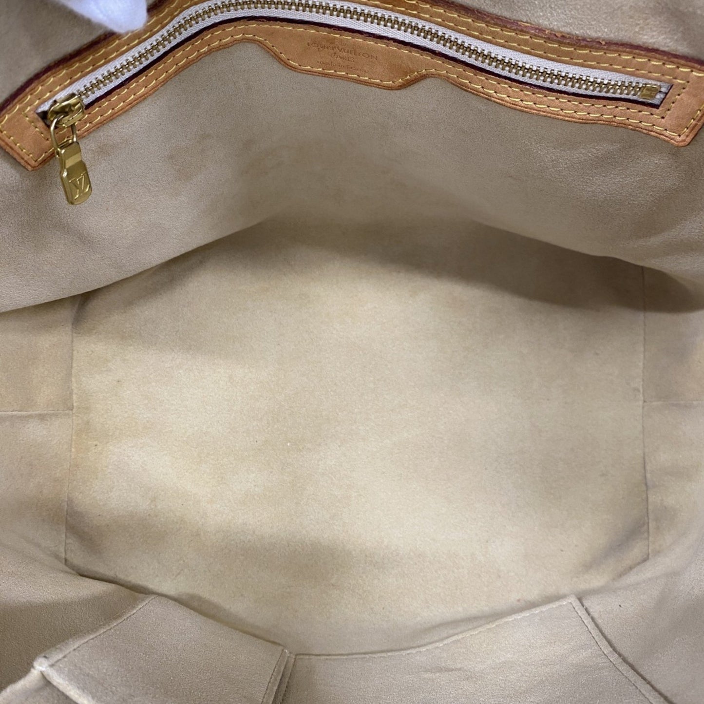 Louis Vuitton Hampstead, White, Canvas, tote