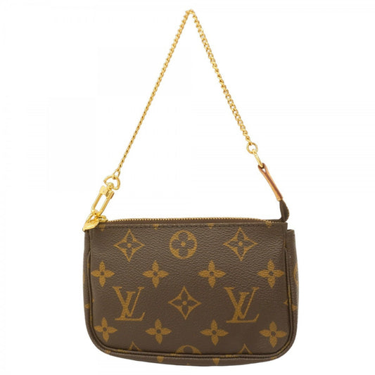 Louis Vuitton Mini Pochette Accessoires, Brown, Canvas, clutch