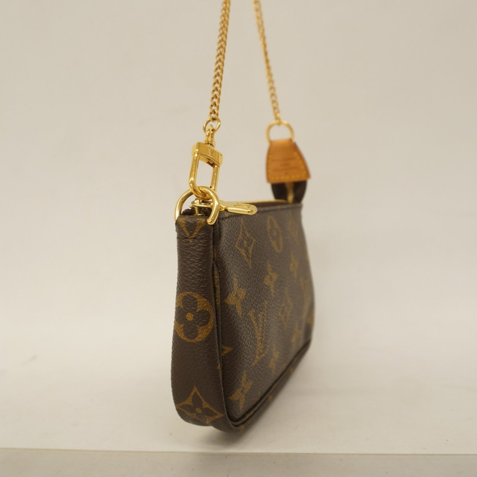 Louis Vuitton Mini Pochette Accessoires, Brown, Canvas, clutch