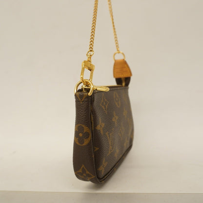 Louis Vuitton Mini Pochette Accessoires, Brown, Canvas, clutch