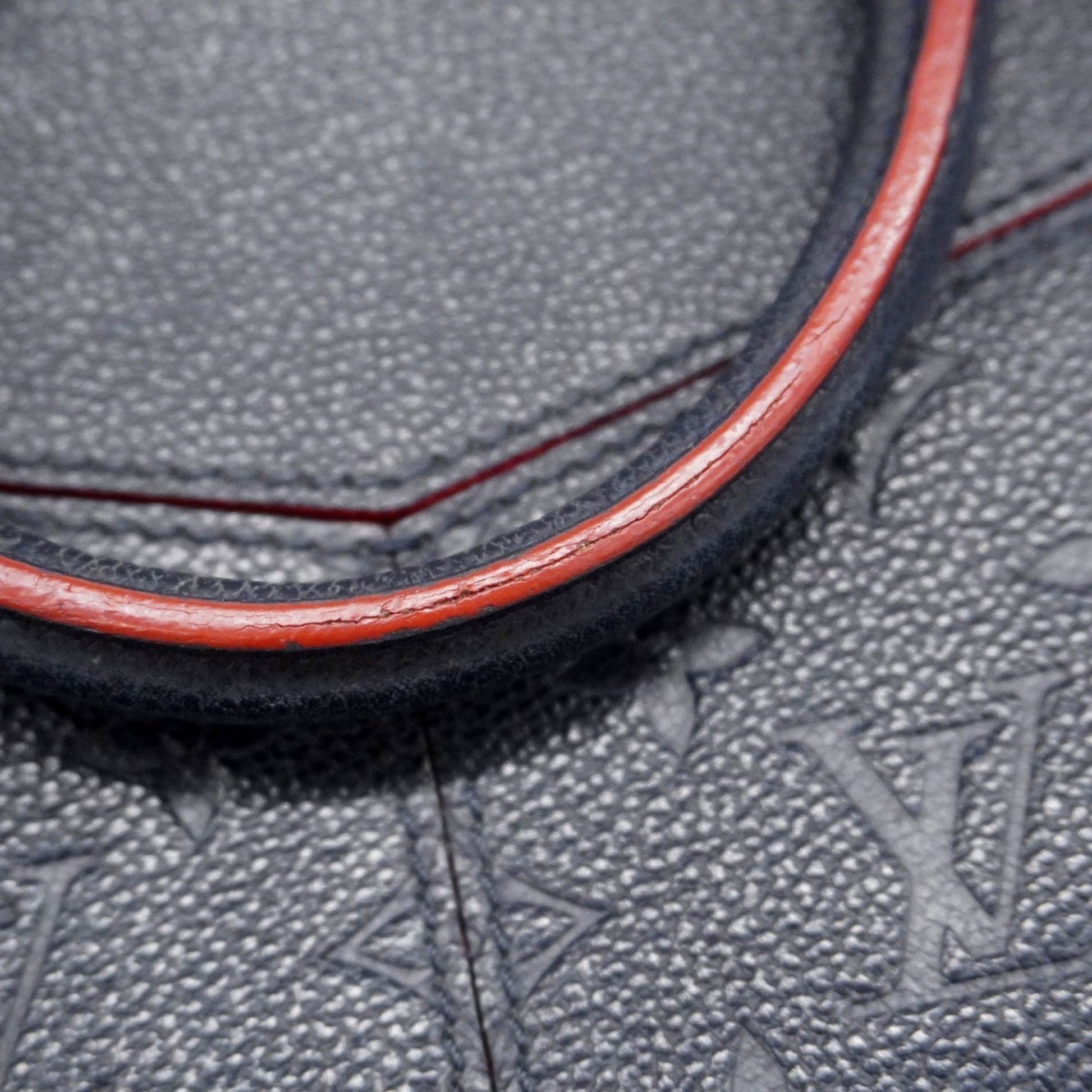 Louis Vuitton Three, Navy, Leather, handbag