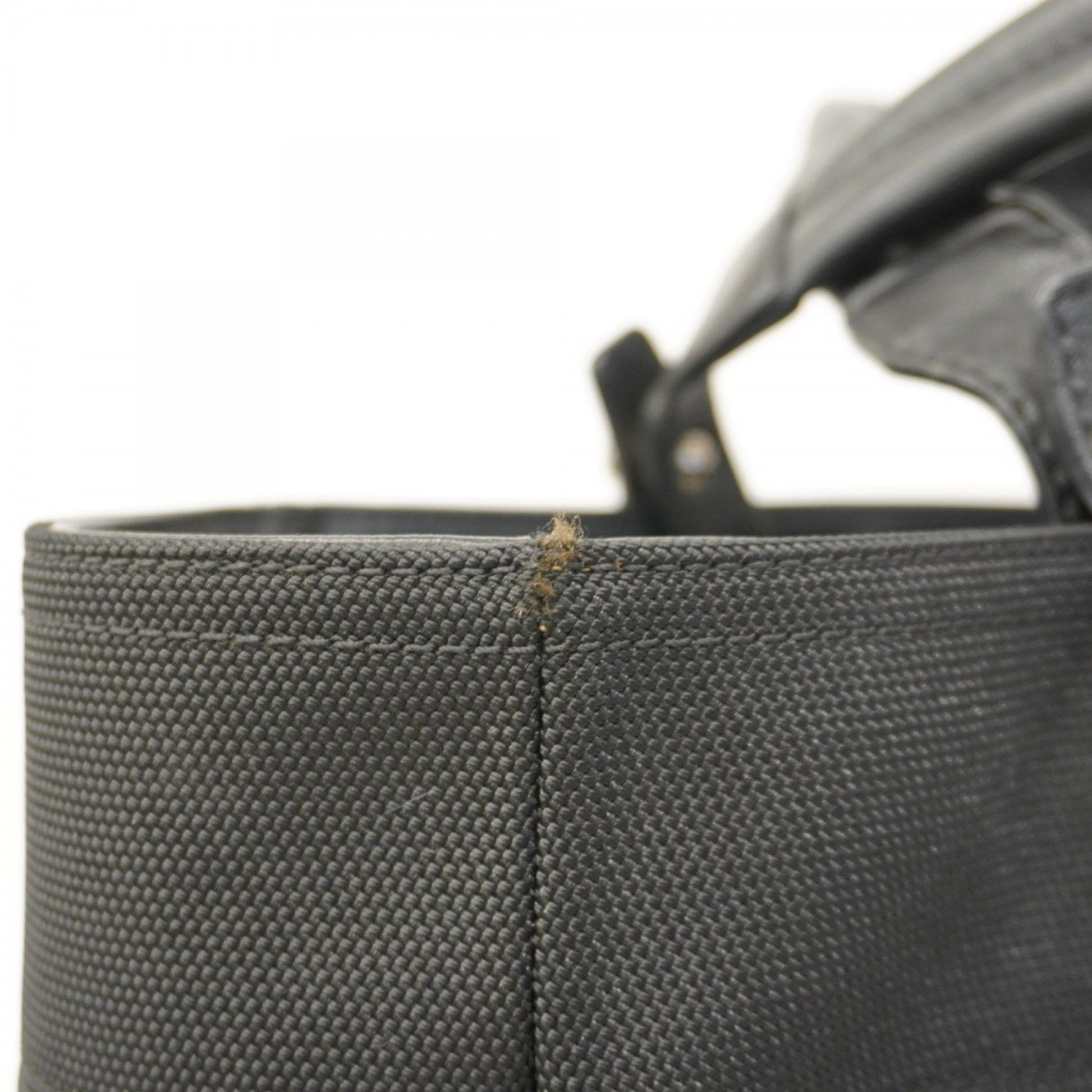 Chanel Biarritz, Black, "CANVAS, LEATHER", tote