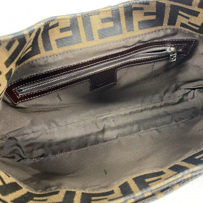 Fendi Zucca, Brown, Canvas, handbag