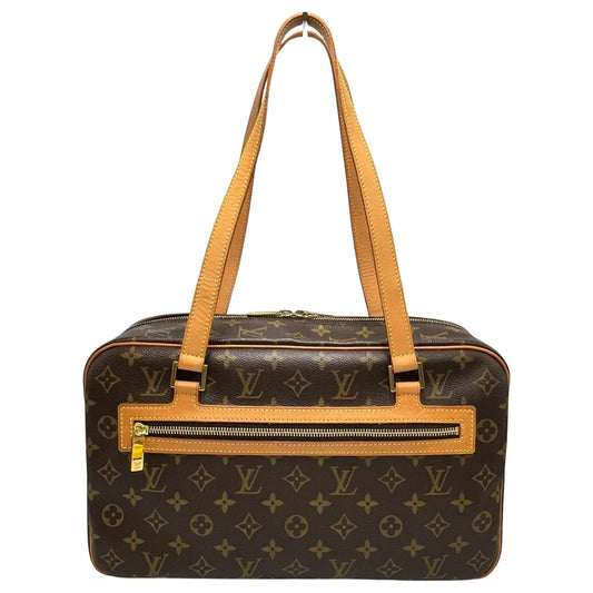 Louis Vuitton Cité, Brown, Canvas, shoulder