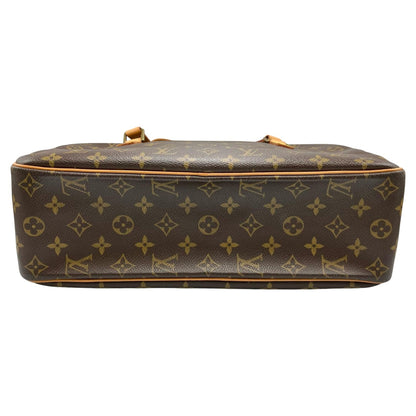 Louis Vuitton Cité, Brown, Canvas, shoulder