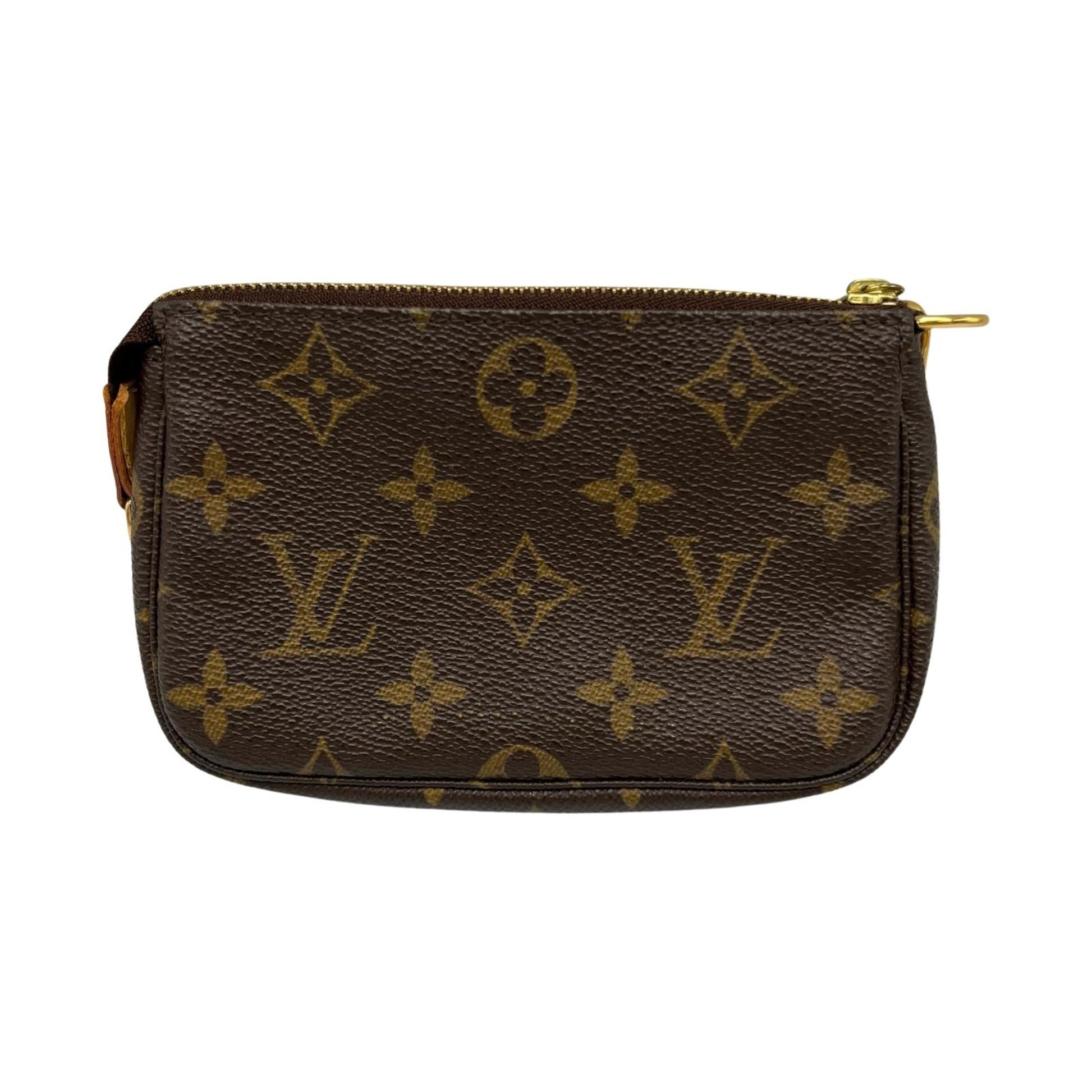 Louis Vuitton Mini Pochette Accessoires, Brown, Canvas, clutch