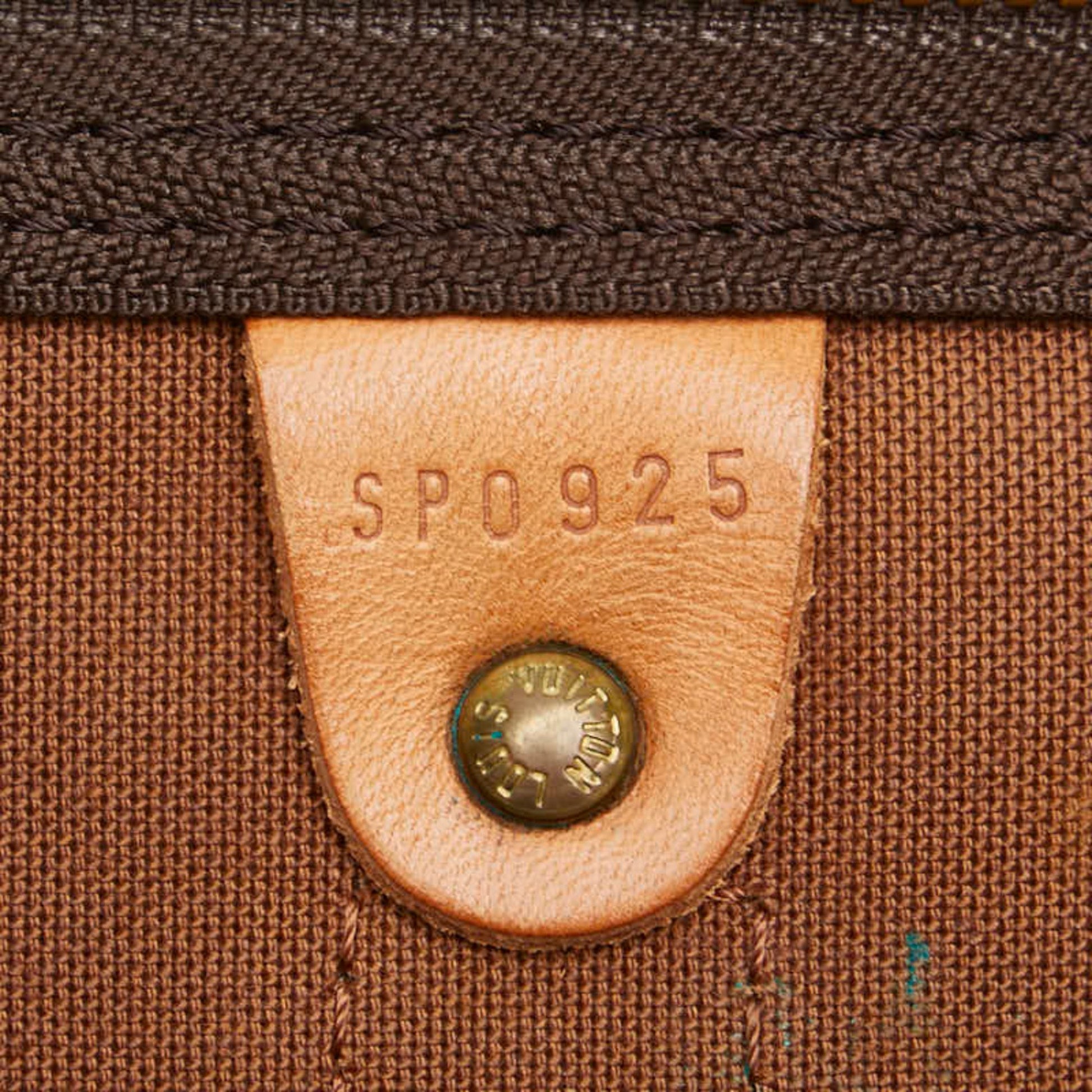 Louis Vuitton Keepall 60, Brown, Canvas, travel