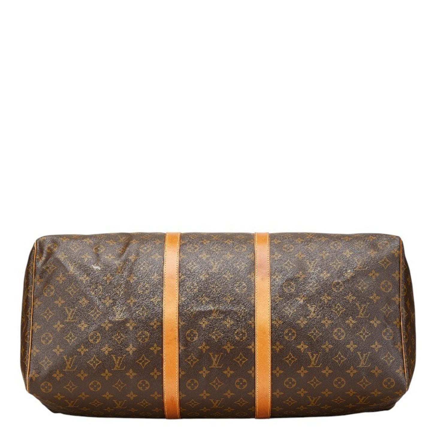 Louis Vuitton Keepall 60, Brown, Canvas, travel