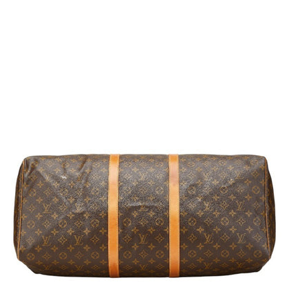 Louis Vuitton Keepall 60, Brown, Canvas, travel