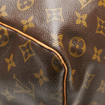 Louis Vuitton Keepall 60, Brown, Canvas, travel