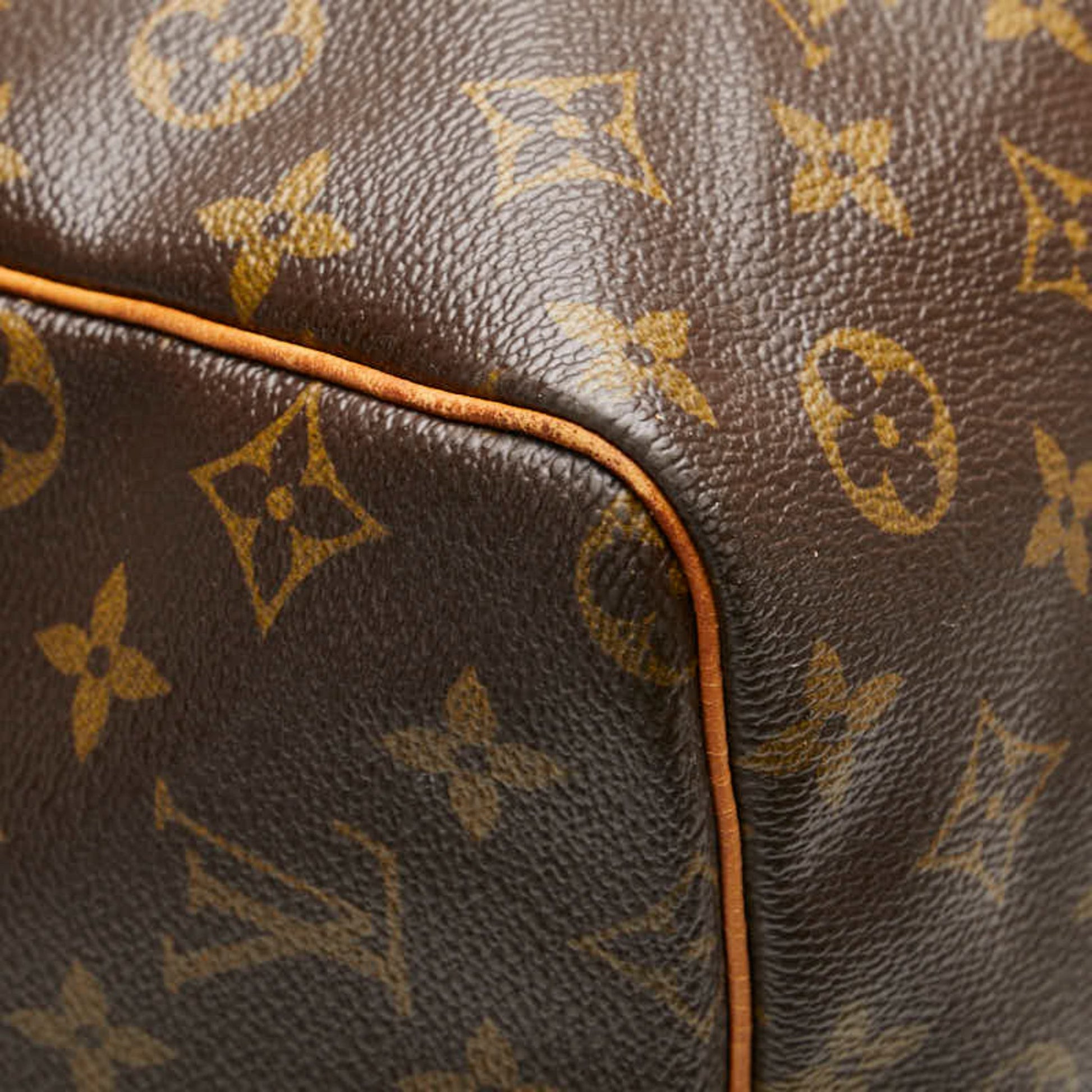 Louis Vuitton Keepall 60, Brown, Canvas, travel