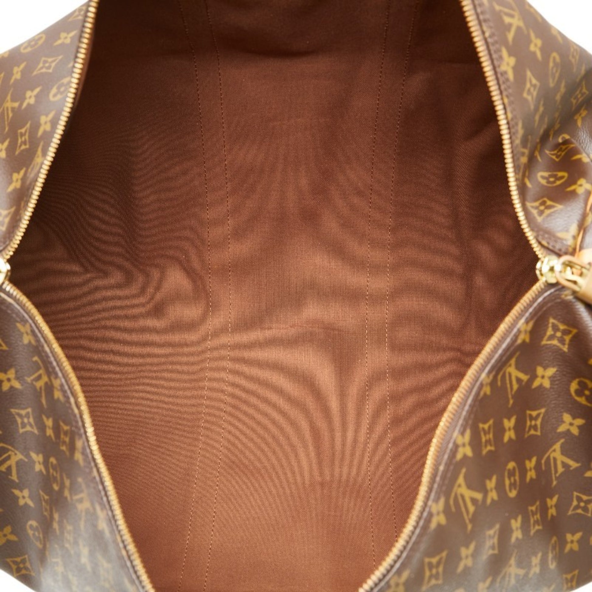 Louis Vuitton Keepall 60, Brown, Canvas, travel