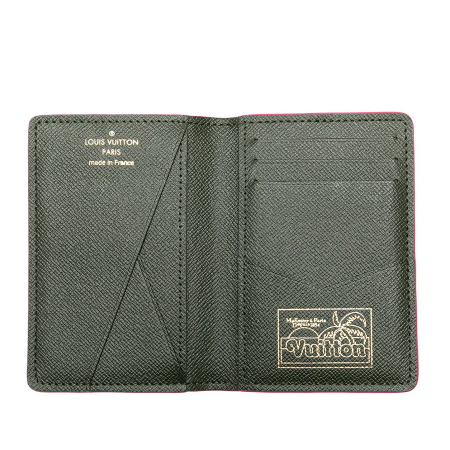 Louis Vuitton Pocket Organizer, Pink, Canvas, wallet