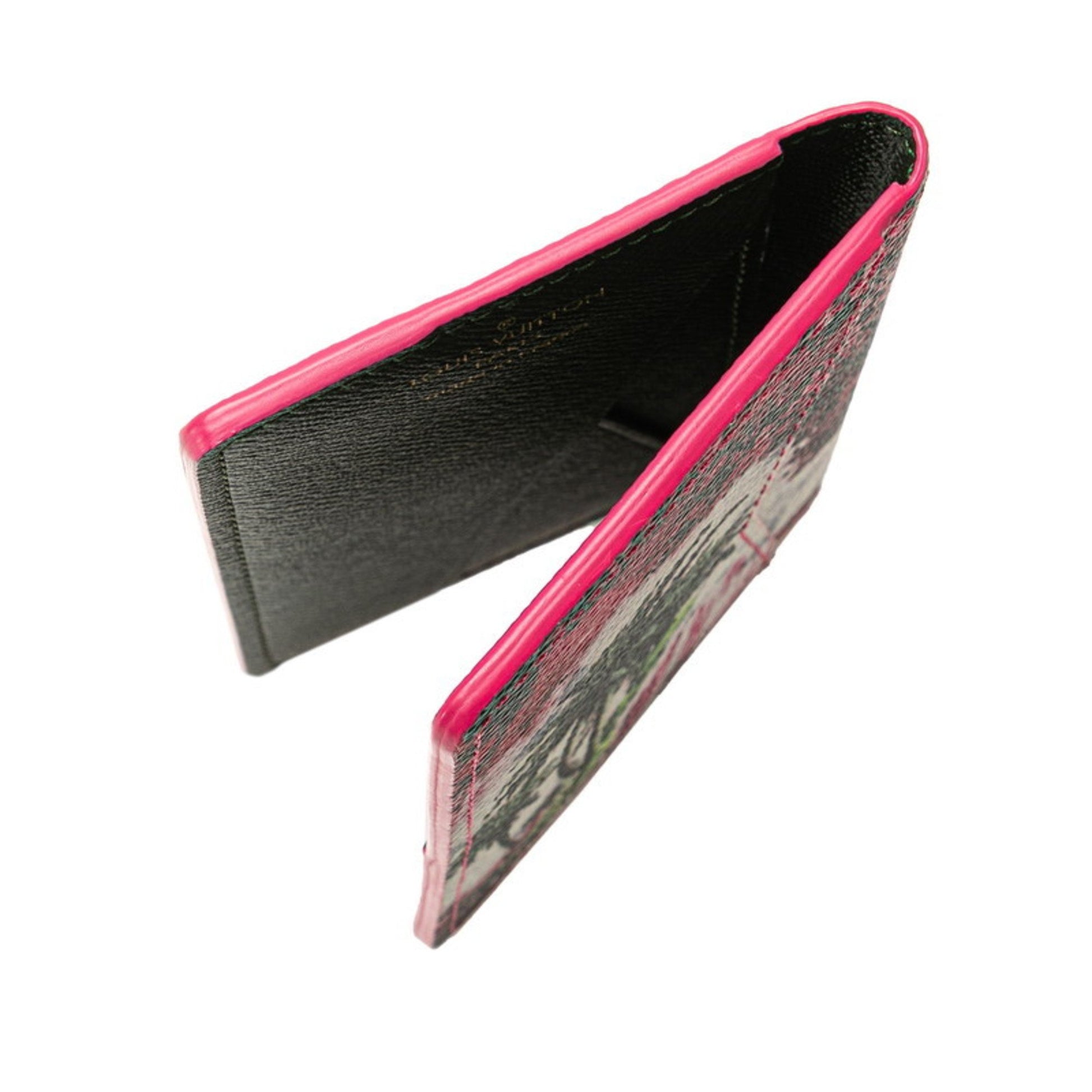 Louis Vuitton Pocket Organizer, Pink, Canvas, wallet